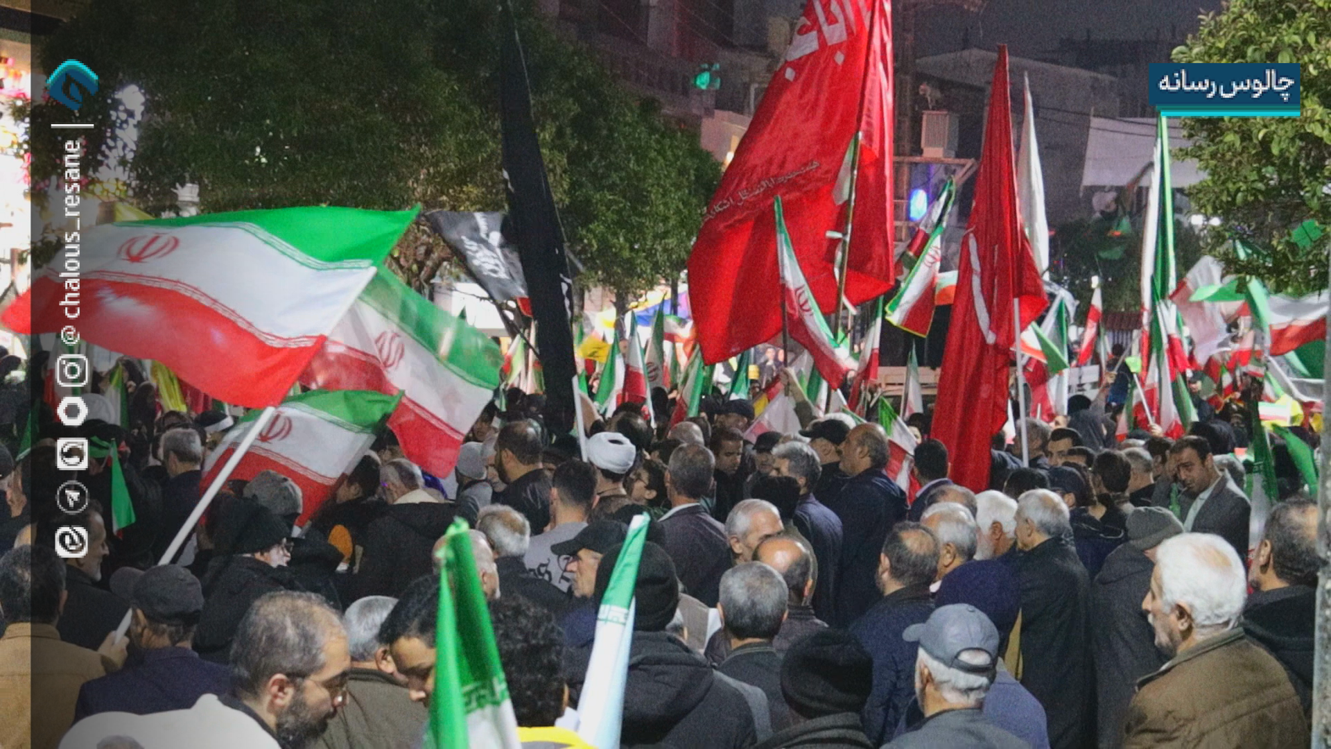 موج چهل و دوم شب های ایستادگی و مقاومت در شهرستان چالوس رقم خورد.