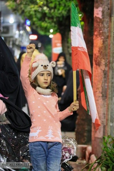 حضور گسترده مردم چالوس در شب های ایستادگی 