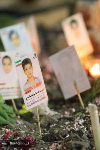 حضور گسترده مردم در شام اربعین رهبر شهید انقلاب و دهمین سالگرد شهید مدافع حرم حسین بواس در شهرستان چالوس