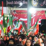 حضور گسترده مردم شهرستان چالوس در تجمعات مردمی شب های ایستادگی