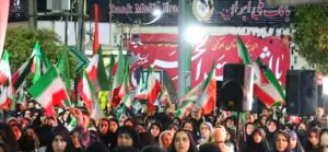 حضور گسترده مردم شهرستان چالوس در تجمعات مردمی شب های ایستادگی