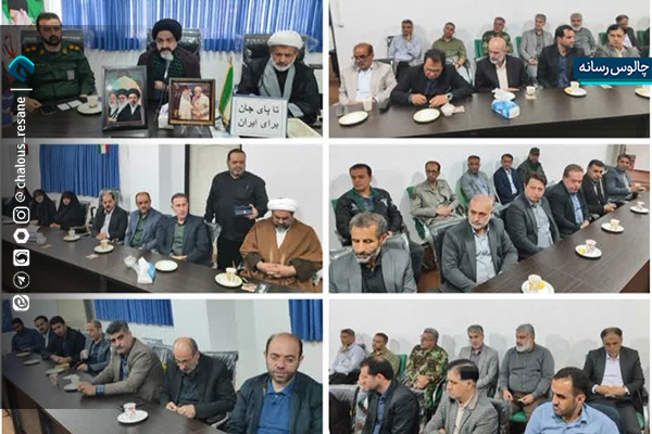 دیدار جمعی از مسئولان شهرستان چالوس با امام جمعه شهرستان؛