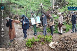 ادای احترام به صبوری مادری در ارتفاعات مرزن‌آباد / گلامره، میزبان مسئولان چالوس در خانه تنها شهید روستا